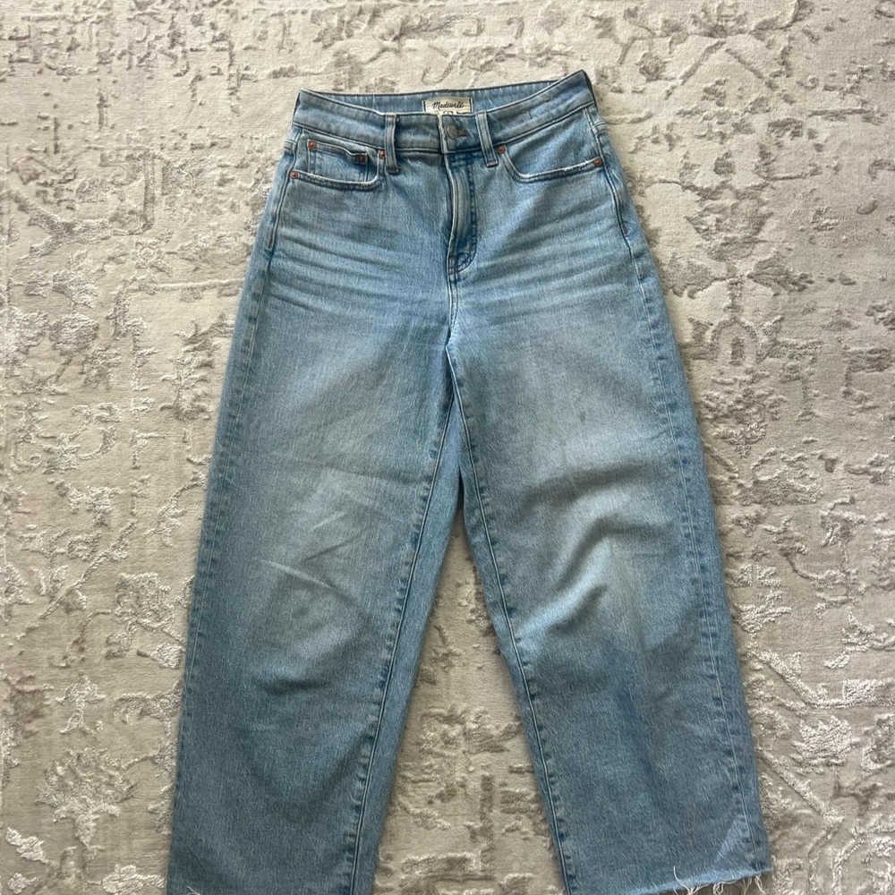 Madewell Light Blue Wide Leg Jeans